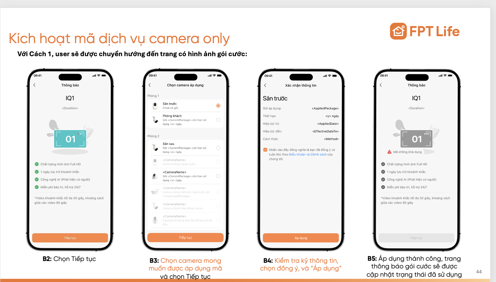 Bước 3: Chọn thiết bị kích hoạt